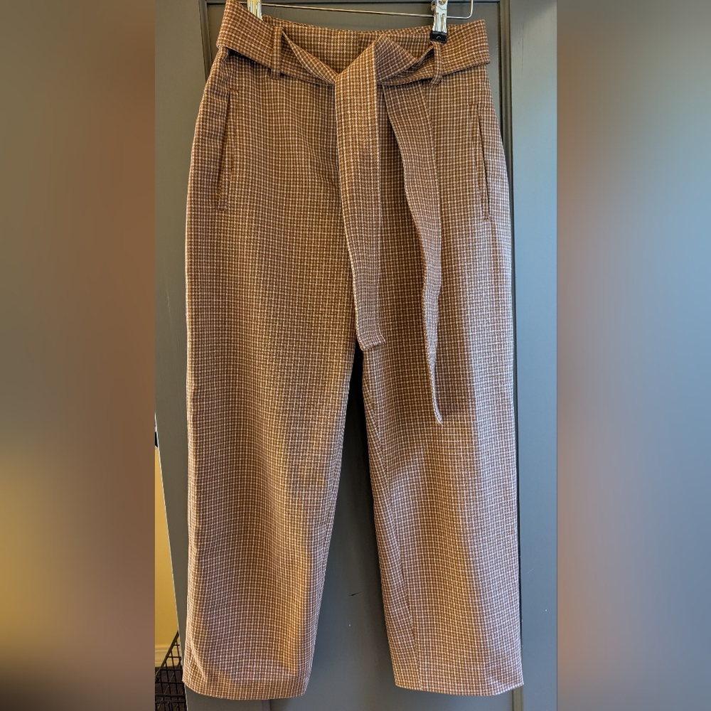 Dress Straight Leg Checkered pants
